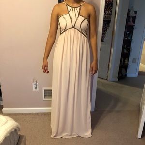 Bebe Blush Pink Formal Maxi Dress